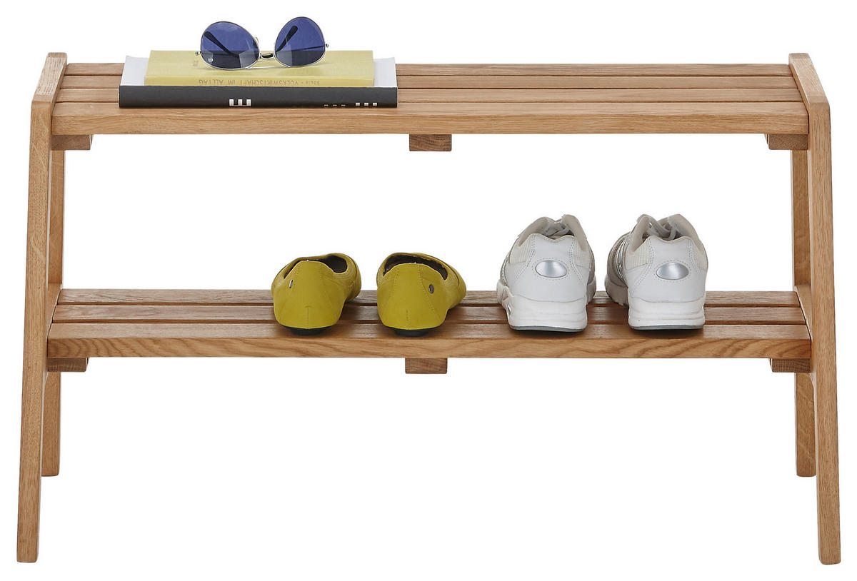 GARDEROBENBANK 80/45/36 cm  - Eichefarben, Basics, Holz (80/45/36cm)