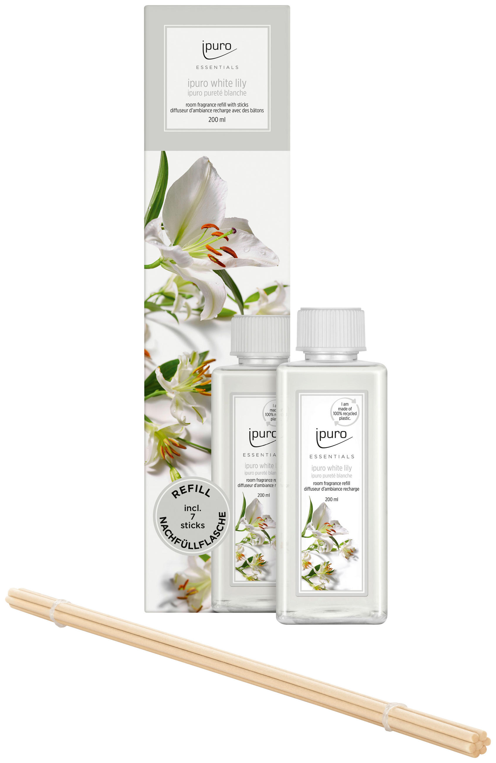DODATNO POLNILO ZA DIŠAVO Essentials White Lily  - Basics (200ml) - Ipuro
