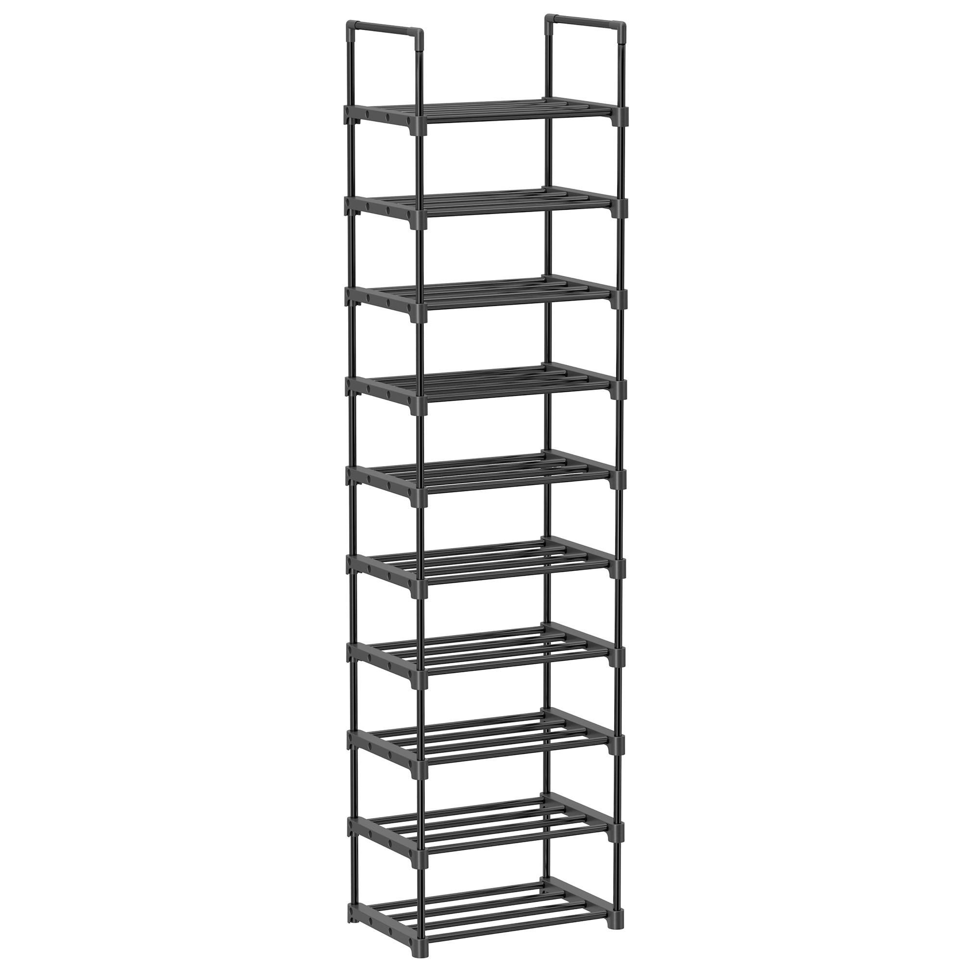 E-shop Boxxx REGÁL NA TOPÁNKY, čierna, 45/174/30 cm