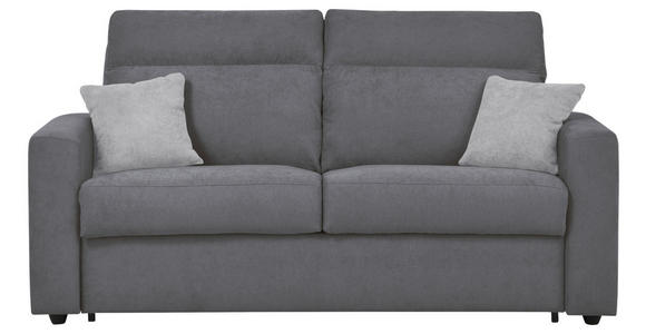 SCHLAFSOFA Mikrofaser Dunkelgrau - Dunkelgrau/Hellgrau, KONVENTIONELL, Kunststoff/Textil (186/101/101cm) - Carryhome
