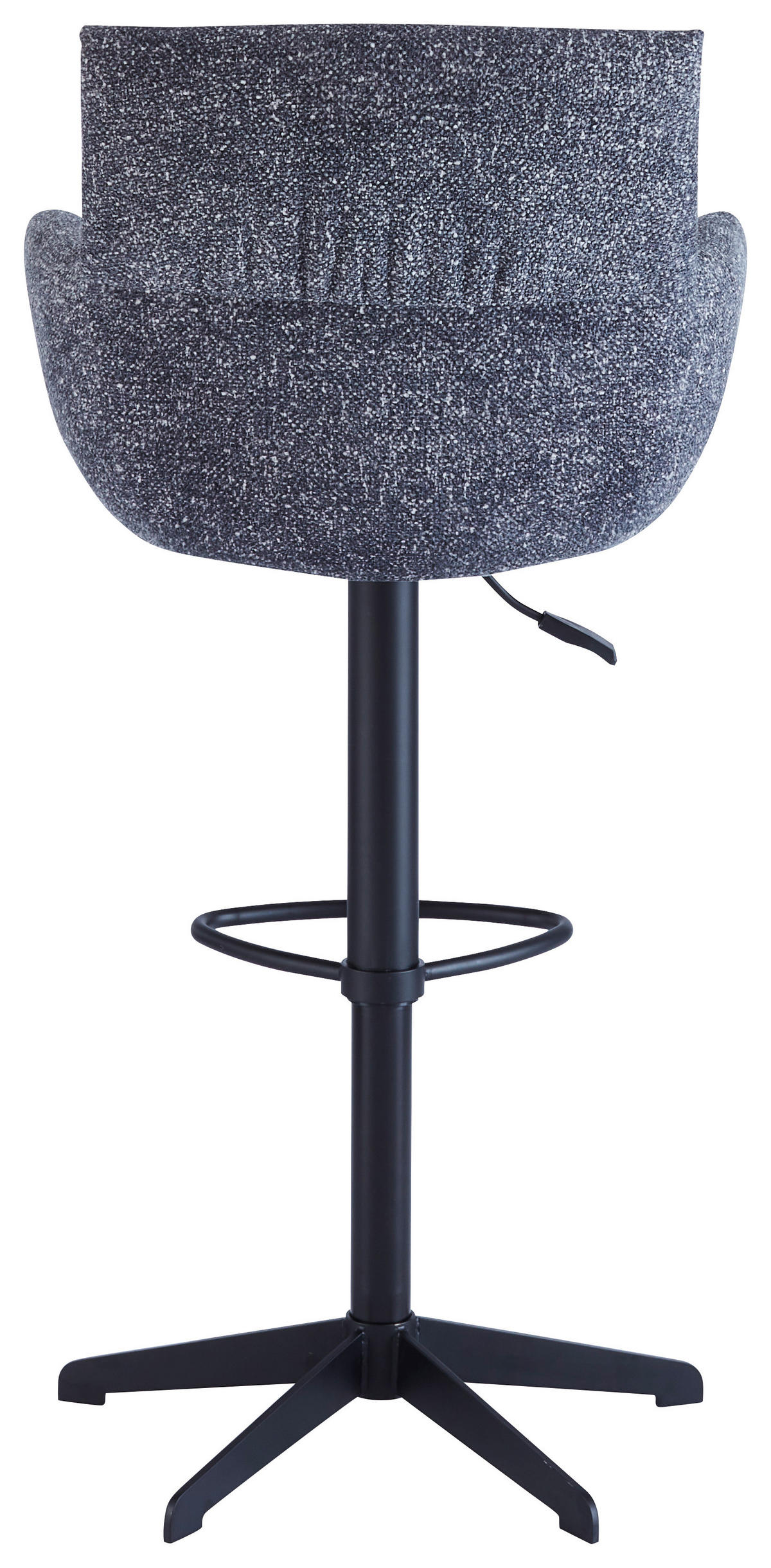 BARSKI STOL, antracit  - črna/antracit, Design, kovina/tekstil (58/88-112/58cm) - Dieter Knoll