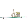 GLASHYLLA i 78/0,6/18 cm klar, stålfärgad  - klar/stålfärgad, Klassisk, metall/glas (78/0,6/18cm) - Boxxx