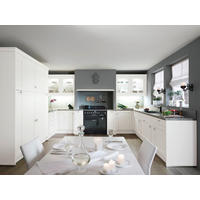 EINBAUKÜCHE WINDSOR LACK  - Weiß/Grau, Design, Holzwerkstoff - Nolte Küchen