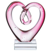 DEKOHERZ  - Pink, KONVENTIONELL, Glas (10,5/13/6cm) - Ambia Home