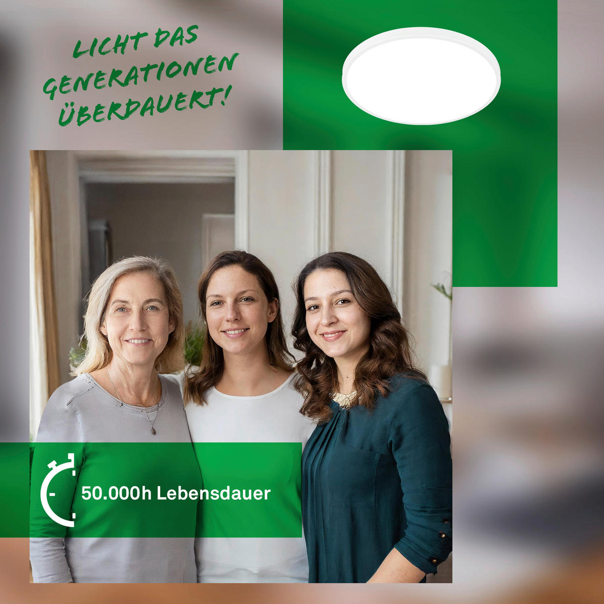 LED-DECKENLEUCHTE Kaida 38/6,5 cm   - Weiß, Basics, Kunststoff/Metall (38/6,5cm)