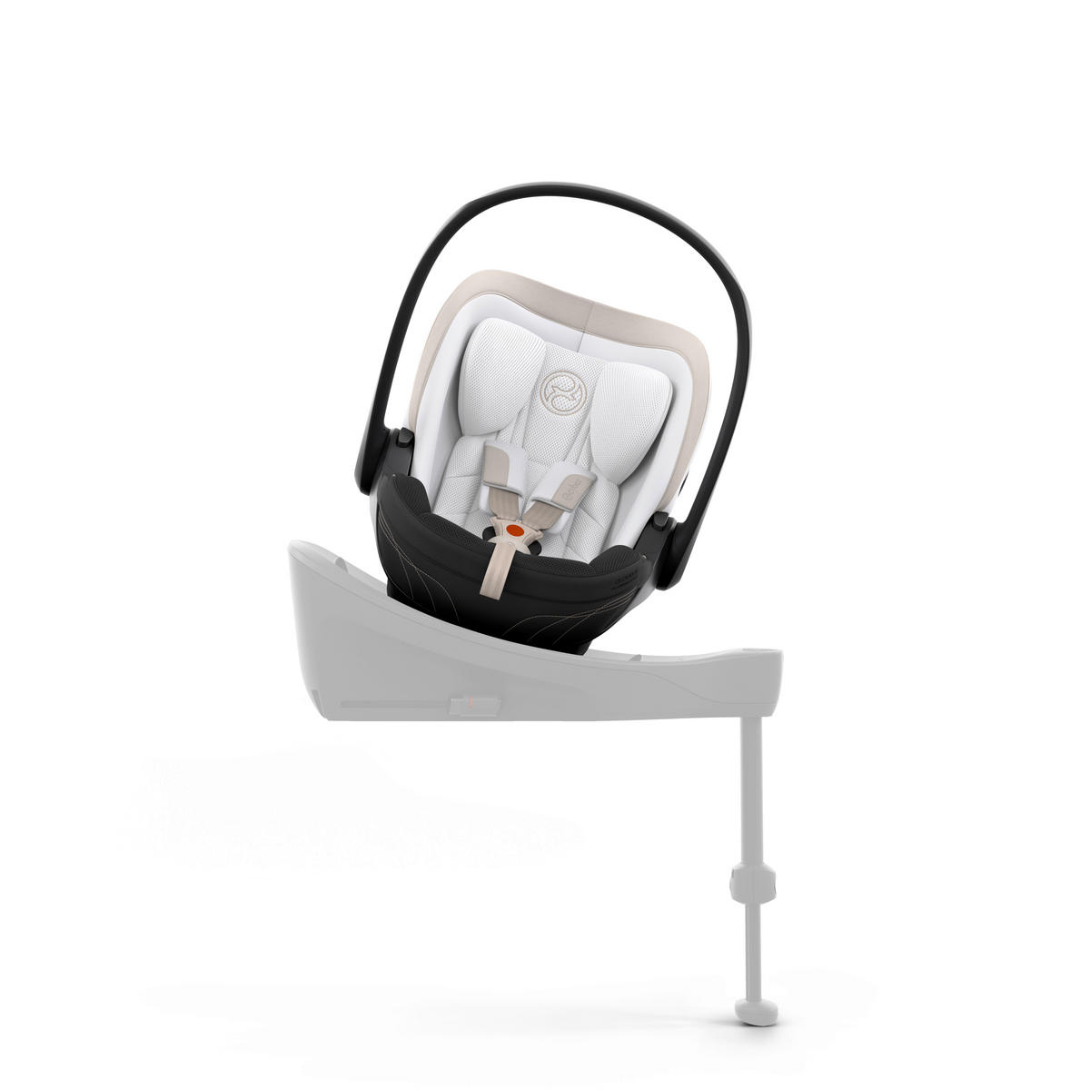 BABYSCHALE  Cloud S Style Off White  - Weiß, Basics, Kunststoff/Textil (72/44/37,5cm) - cybex PLATINUM