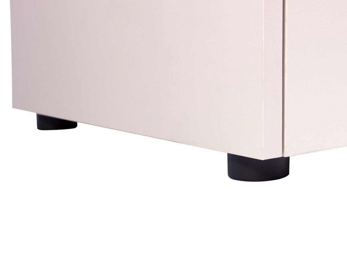 KOMMODE , 80/68/40 cm, 1 Schublade(n)  - Kaschmir/Schwarz, MODERN, Holzwerkstoff/Kunststoff (80/68/40cm) - MID.YOU