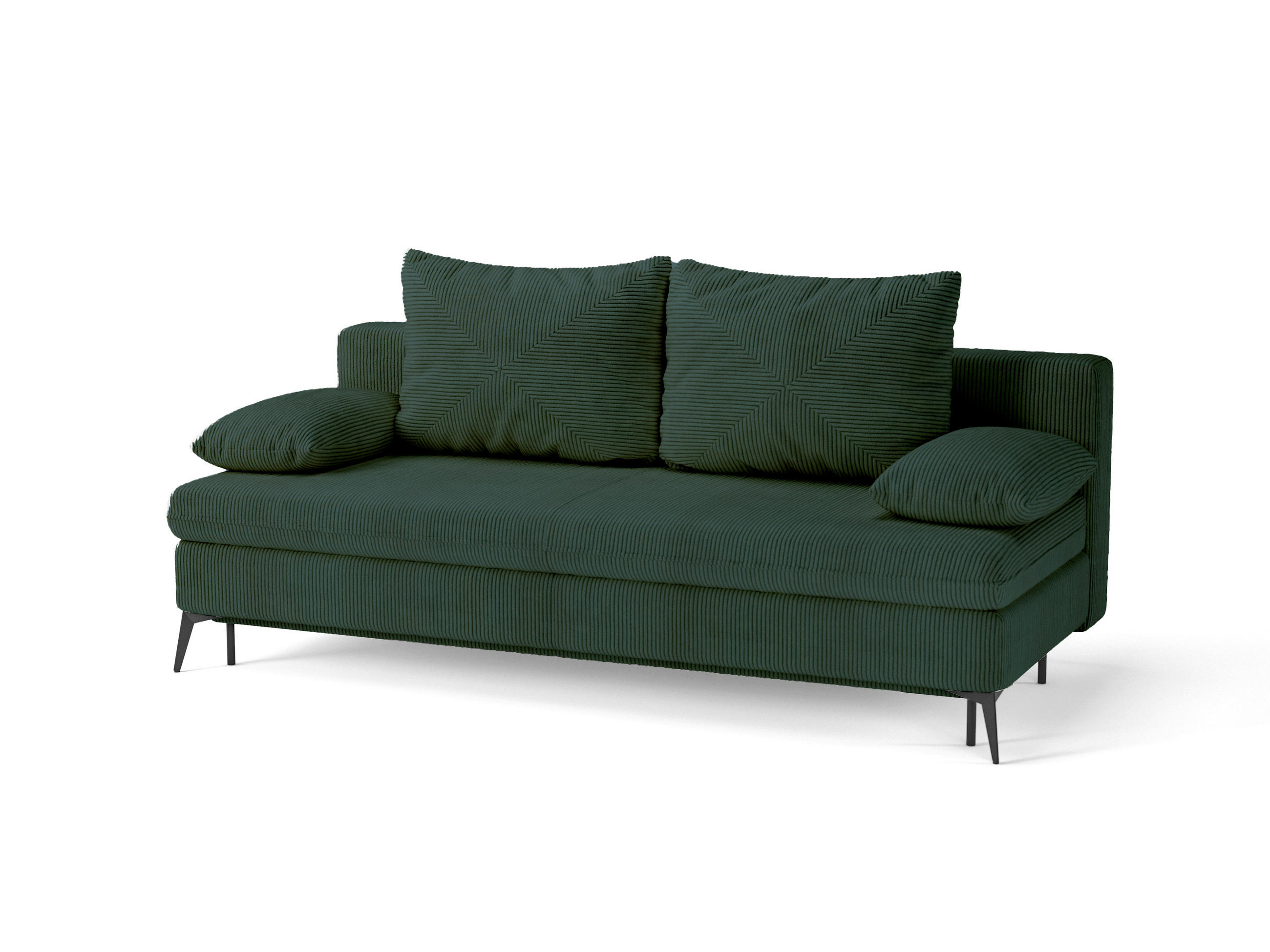 Mid.you Schlafsofa Roksolana Dunkelgrün 200x75x100 cm