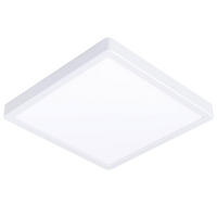 VENKOVNÍ STROPNÍ SVÍTIDLO, 28,5/28,5/3 cm - bílá, Konvenční, kov/plast (28,5/28,5/3cm) - Eglo