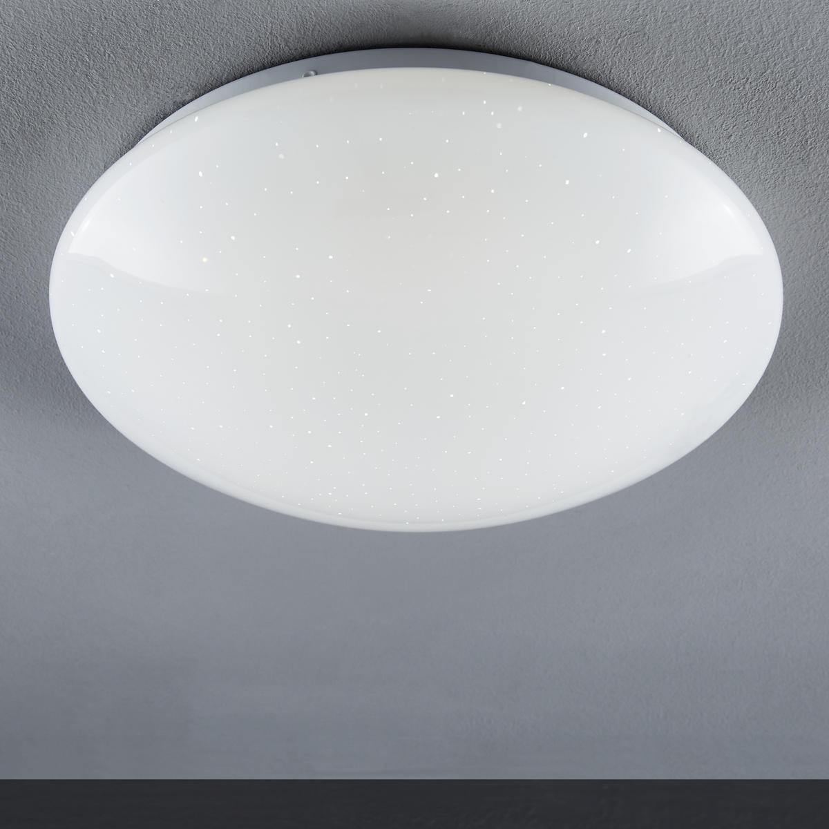 STROPNÍ LED SVÍTIDLO, 30/8,5 cm  - bílá, Basics, kov/plast (30/8,5cm) - Boxxx