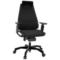 DREHSTUHL Flachgewebe Schwarz  - Schwarz, Basics, Kunststoff/Textil (57/122/46cm) - MID.YOU