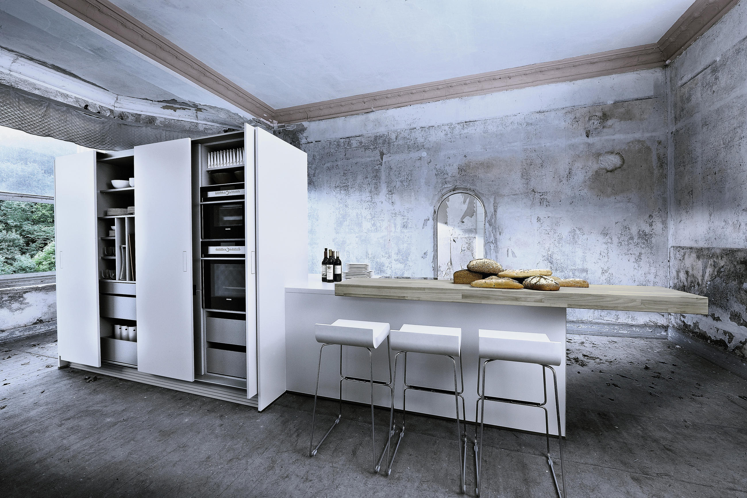 EINBAUKÜCHE   - Design, Holzwerkstoff - Next 125