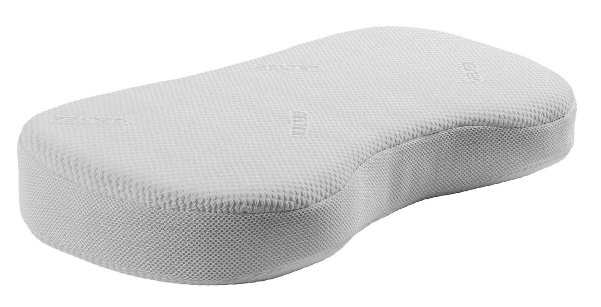 OPORNÝ ŠIJOVÝ VANKÚŠ 68/34 cm  - biela, Basics, textil (68/34cm) - Sembella
