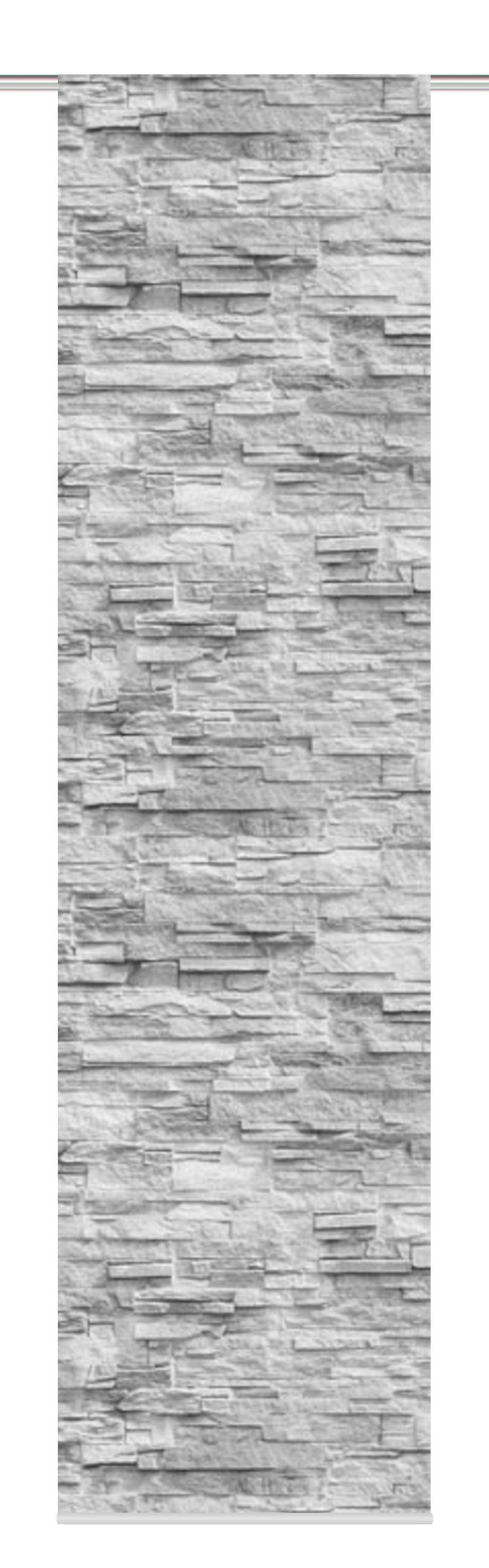 FLÄCHENVORHANG   blickdicht  60/245 cm   - Anthrazit, Design, Textil (60/245cm)