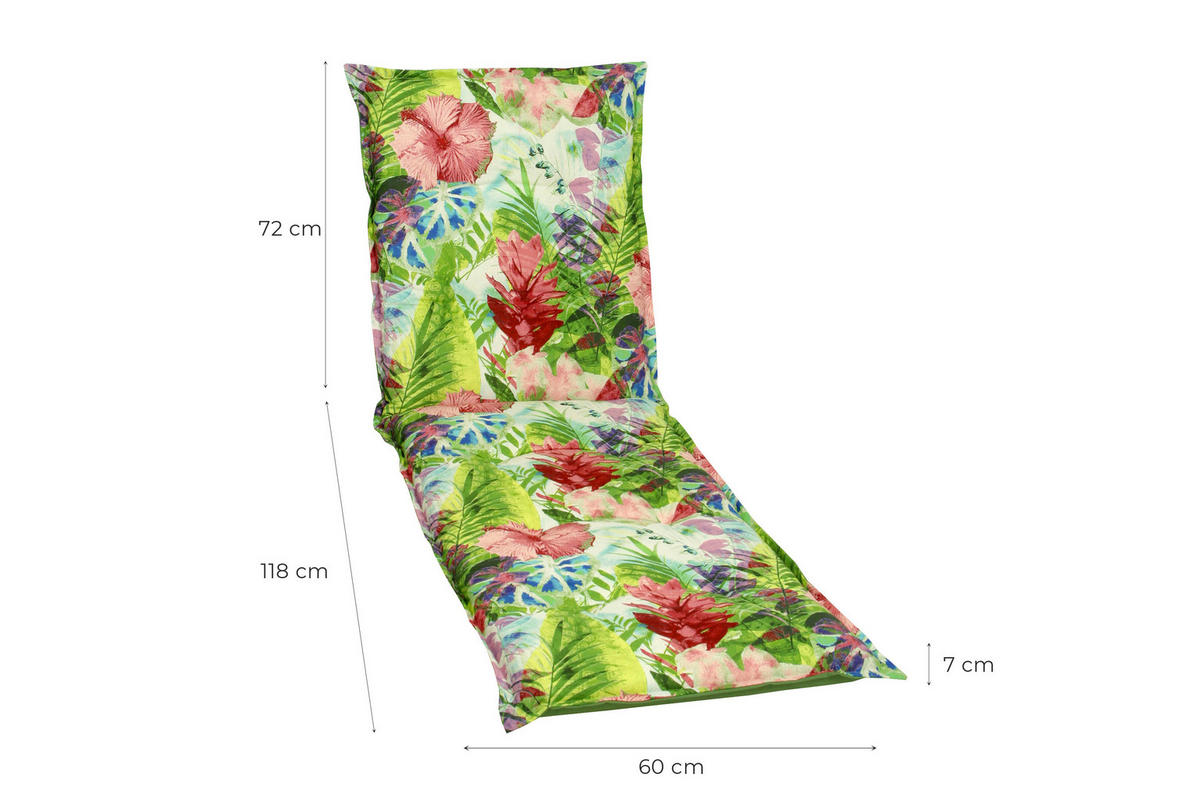 PODLOGA ZA LEŽALJKU  60/7/190 cm    - zelena/ljubičasta, Design, tekstil (60/7/190cm)
