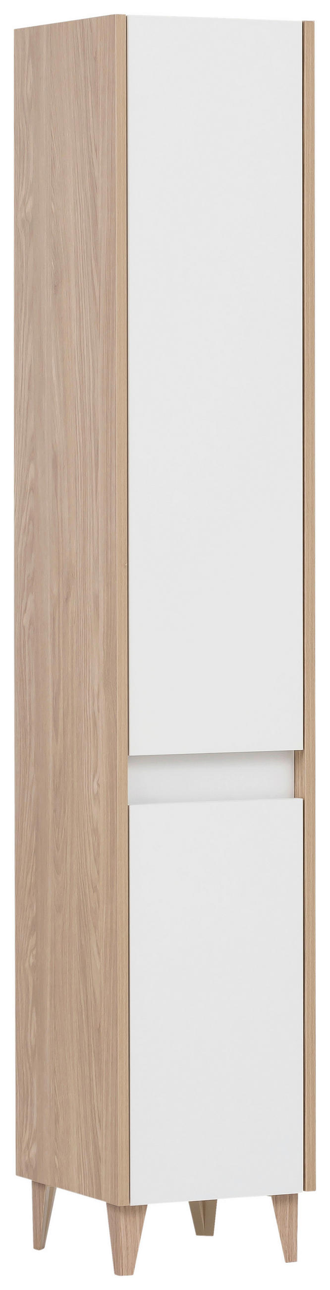 HOCHSCHRANK 30,2/170/33 cm  - Eichefarben/Weiß, MODERN, Holzwerkstoff/Kunststoff (30,2/170/33cm) - MID.YOU