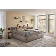 FAMILIENBOXSPRINGBETT - Taupe/Schwarz, LIFESTYLE, Kunststoff/Textil (240/200cm) - Esposa