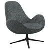 SESSEL in Chenille Graphitfarben  - Schwarz/Graphitfarben, Design, Textil/Metall (88/89/80cm) - home24