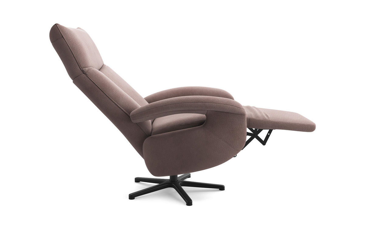 SESSEL in Flachgewebe Taupe  - Taupe/Schwarz, Konventionell, Textil/Metall (74/112/82cm) - Sit & More