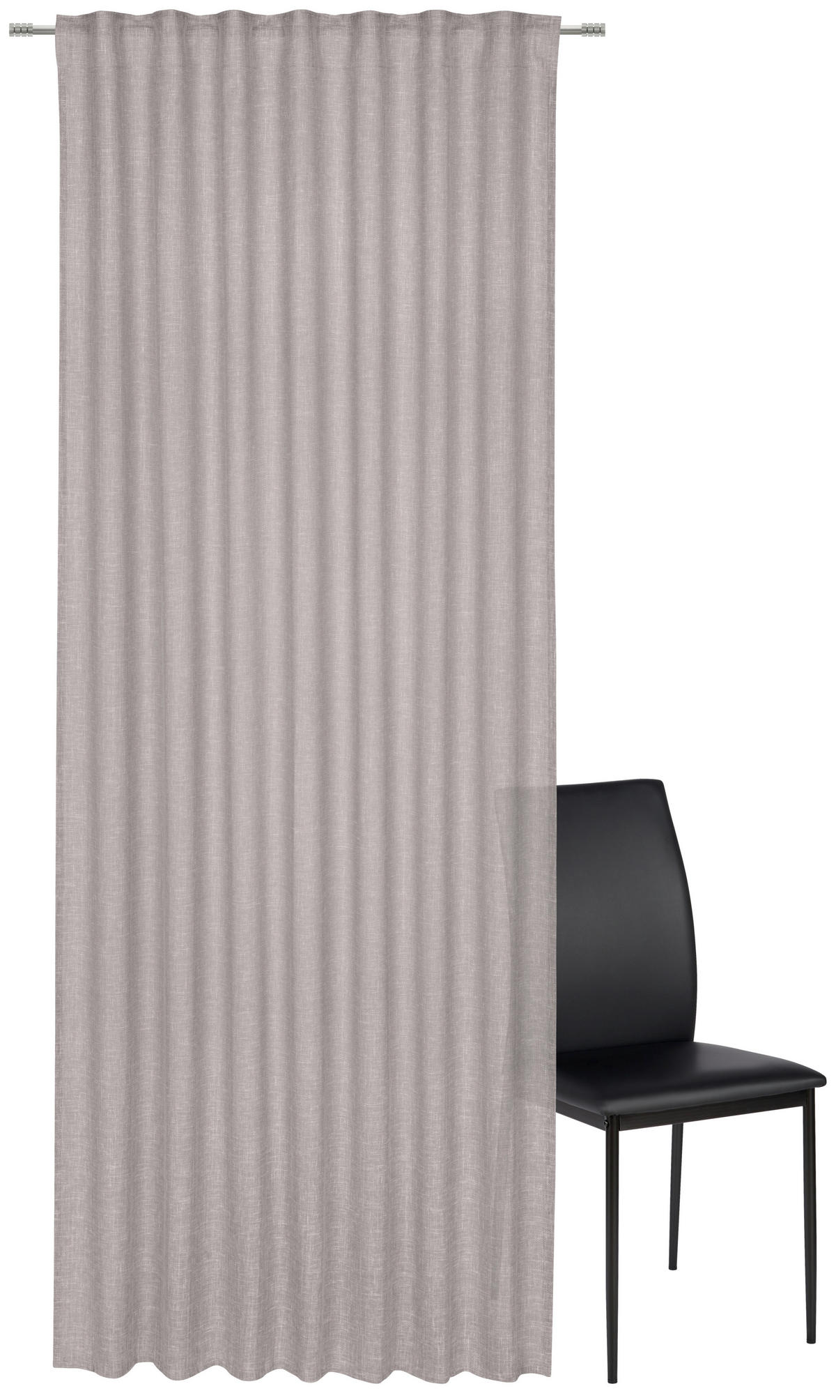 FERTIGVORHANG halbtransparent  - Anthrazit, Trend, Textil (140/260cm) - Dieter Knoll