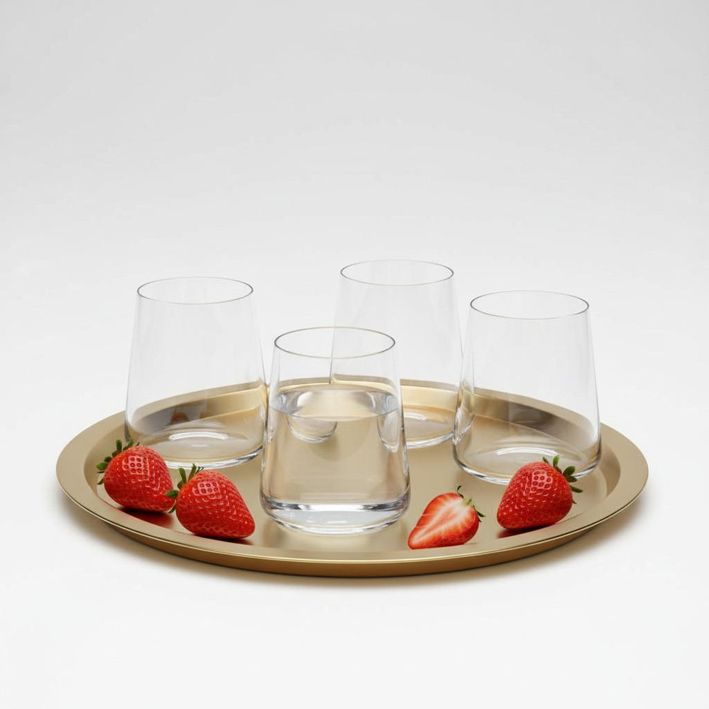 GLASSET Ava 4 delar  - klar, Basics, glas (9,5/11cm) - Van Well