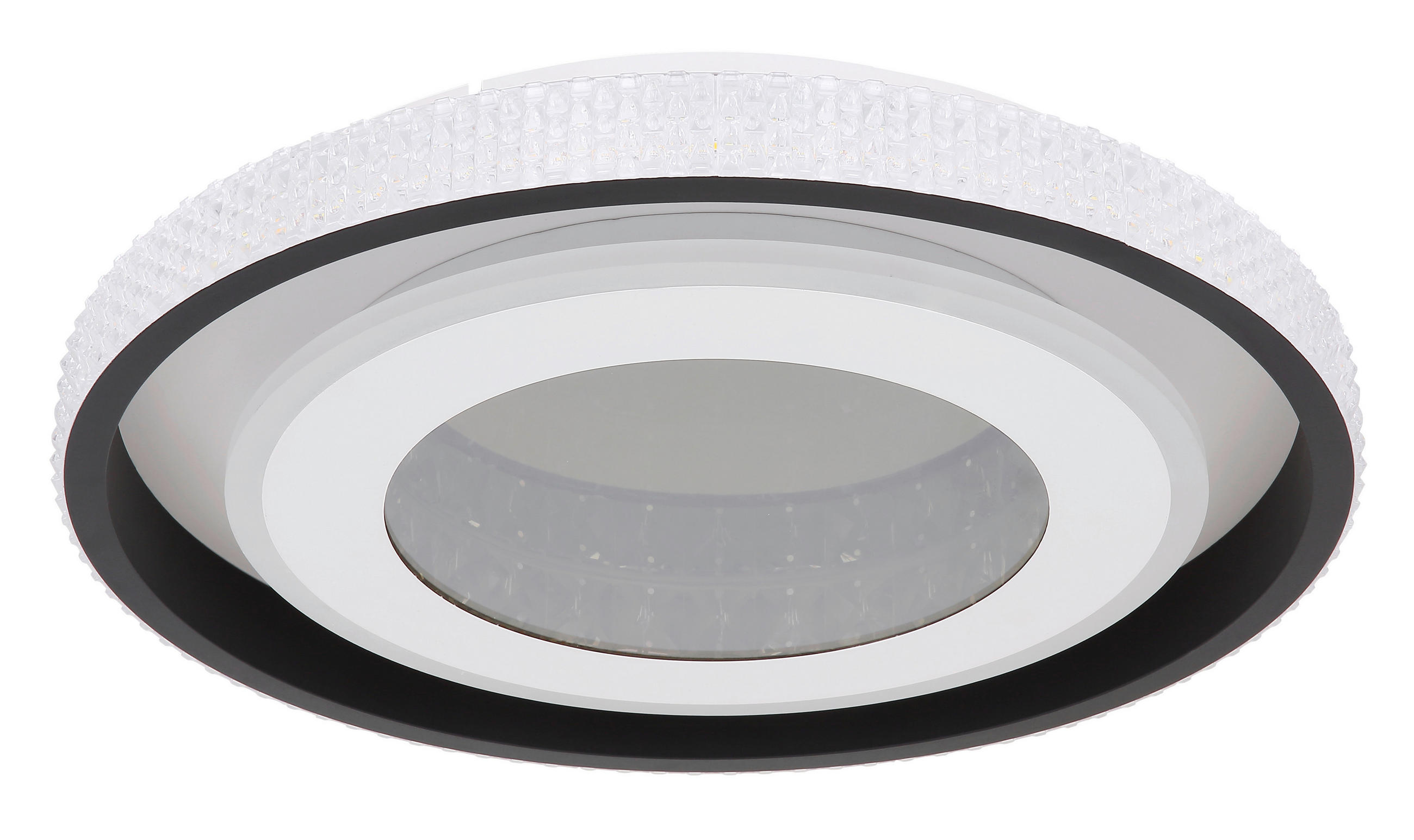 LED SVJETILJKA STROPNA  - bijela/crna, Trend, staklo/metal (50/8cm) - Novel