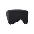 HOCKER Flachgewebe Schwarz  - Schwarz, LIFESTYLE, Kunststoff/Textil (75/44/75cm) - Landscape