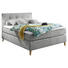 BOXSPRINGBETT 140/200 cm in Hellgrau - Hellgrau/Kieferfarben, KONVENTIONELL, Holz/Holzwerkstoff (140/200cm) - Carryhome BOXSPRINGBETT 140/200 cm in Hellgrau - Hellgrau/Kieferfarben, KONVENTIONELL, Holz/Holzwerkstoff (140/200cm) - Carryhome