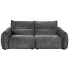 2-SITZER-SOFA Chenille Anthrazit  - Anthrazit/Schwarz, MODERN, Kunststoff/Textil (216/89/92cm) - MID.YOU