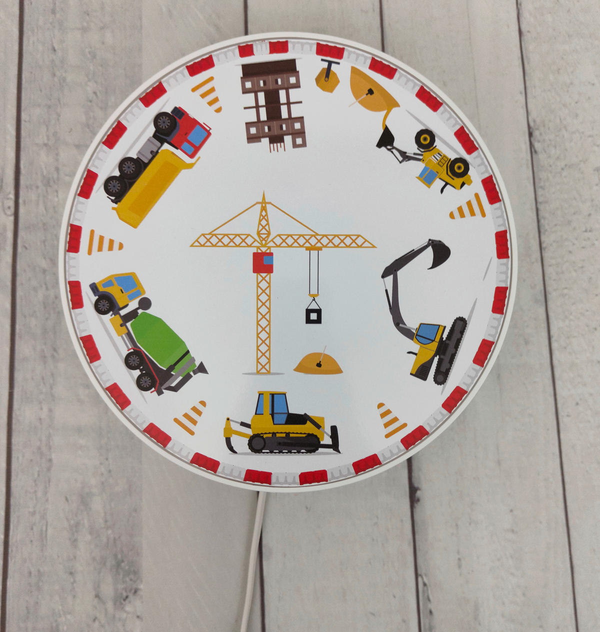 KINDERWANDLEUCHTE 25/25/8 cm   - Weiß, Basics, Kunststoff (25/25/8cm)