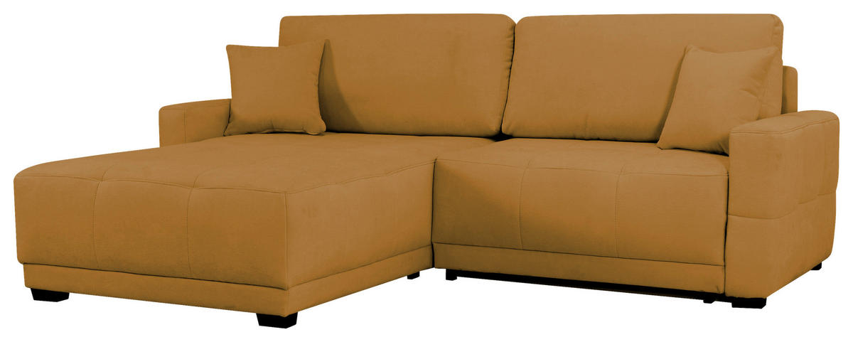 ECKSOFA Gelb Chenille, Struktur  - Gelb, Design, Textil (237/186cm) - MID.YOU