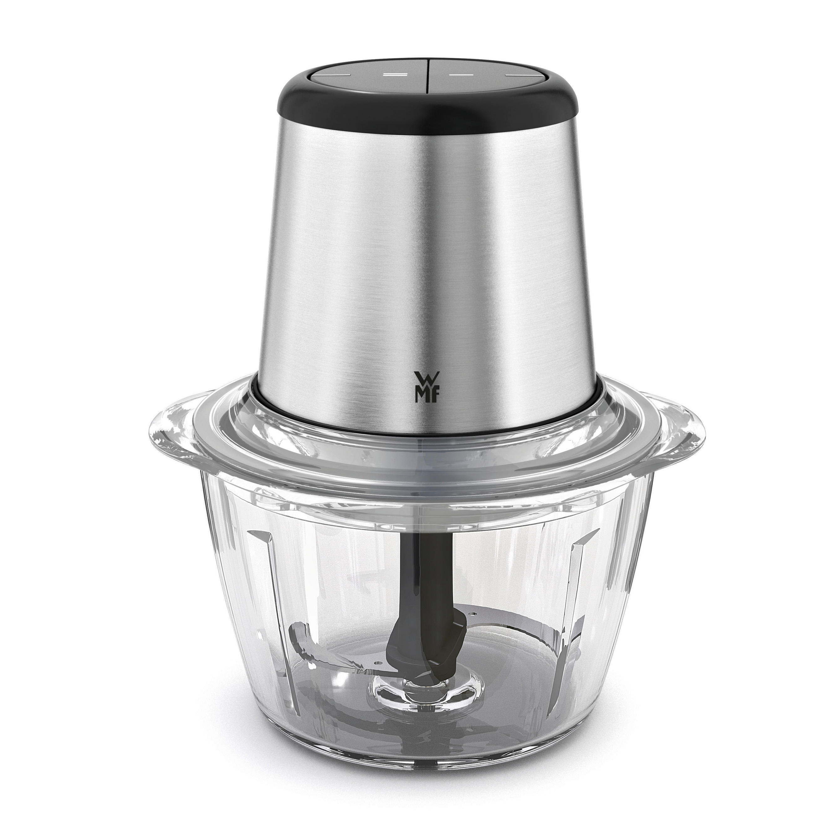 UNIVERSALZERKLEINERER - Silberfarben/Schwarz, KONVENTIONELL, Glas/Metall - WMF