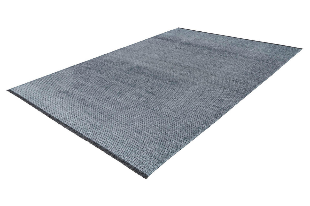 FLACHWEBETEPPICH 200/290 cm Roma Blau  - Blau, KONVENTIONELL, Textil (200/290cm) - Batucci