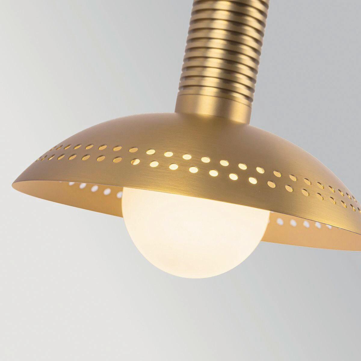 LED-WANDLEUCHTE Alora Mood 35,6/15,2/17,8 cm  - Goldfarben, Design, Glas/Metall (35,6/15,2/17,8cm) - Elstead Lighting
