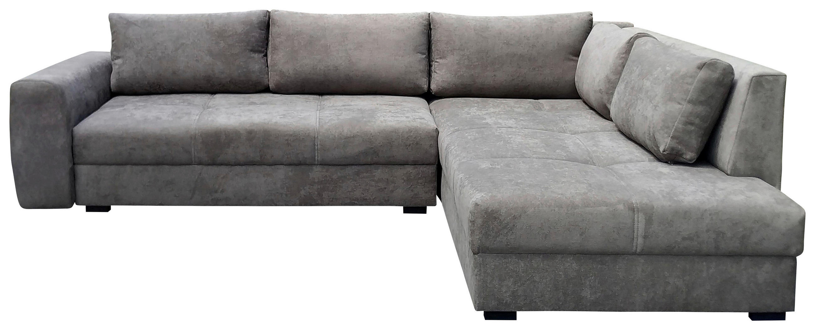 SEDEŽNA GARNITURA, temno siva, temno rjava - temno siva/temno rjava, Moderno, tekstil (300/212/80cm) - Carryhome