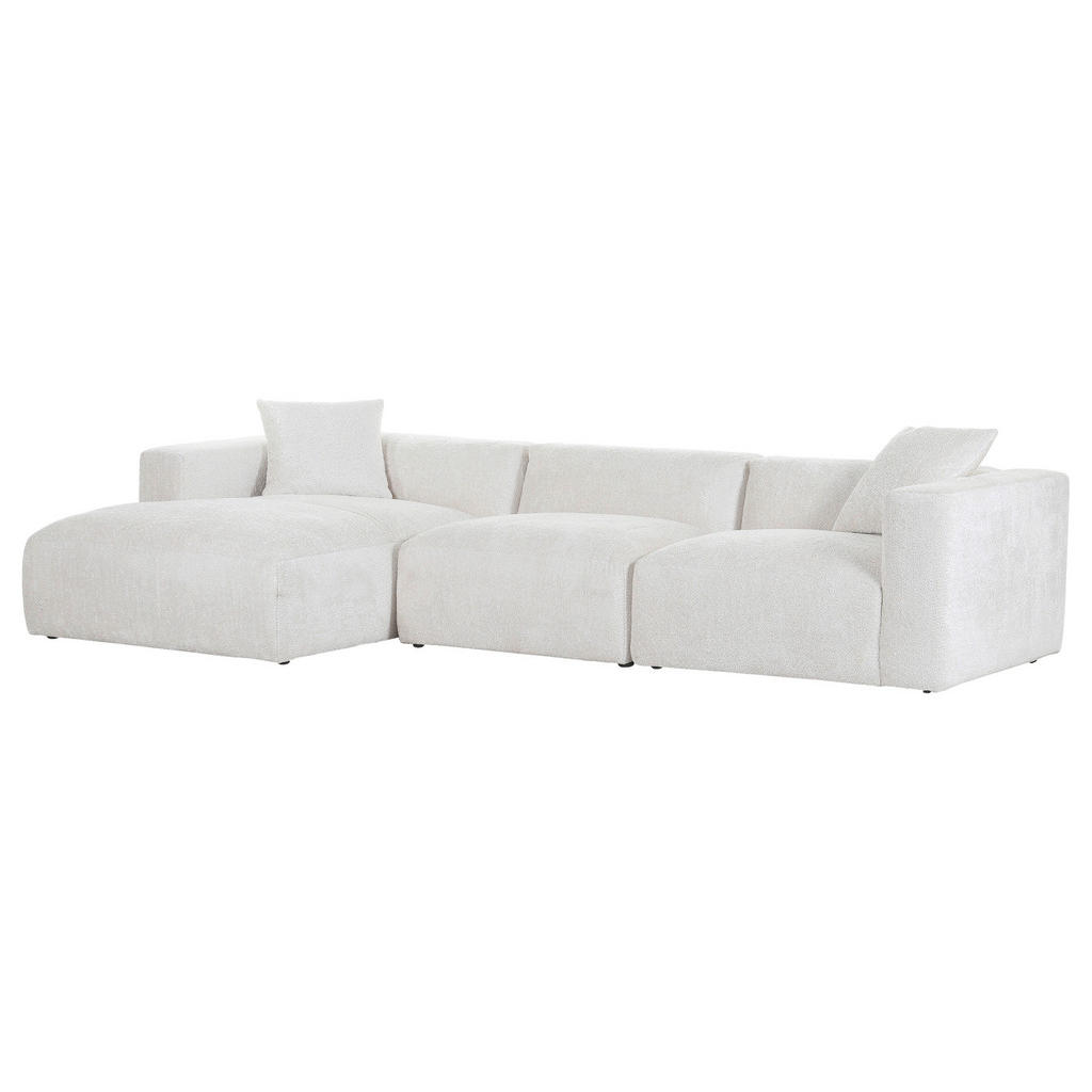 Thumbnail - Carryhome Ecksofa, Creme, Textil, 3-Sitzer, Füllung: Polyester, Ottomane links, L-Form, 323x178 cm, Stoffauswahl, seiten...