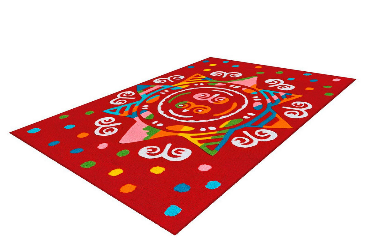WEBTEPPICH 110/160 cm Rot  - Rot, Basics, Textil (110/160cm) - Novel