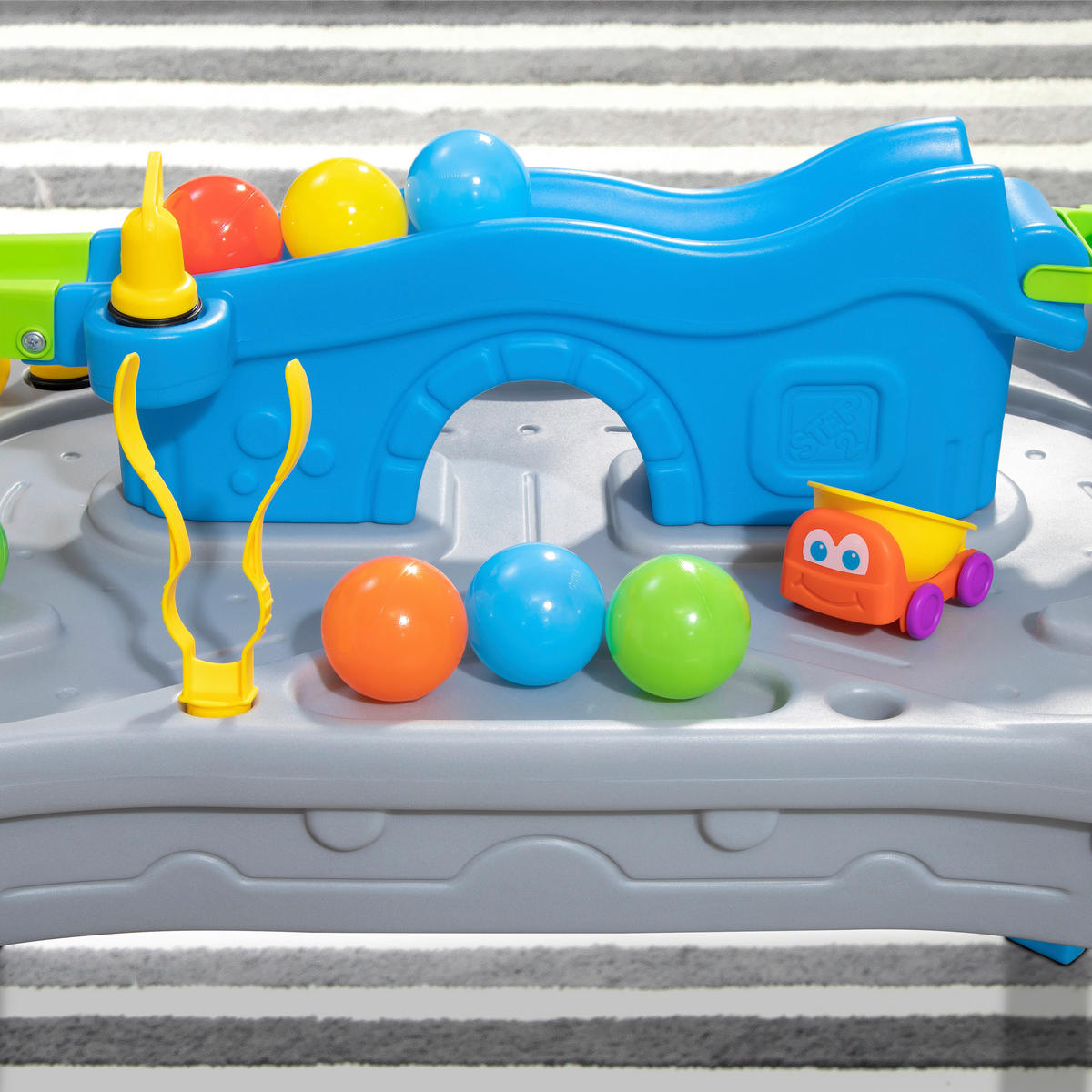 SPIELTISCH FAHREN UND ROLLEN - Blau/Orange, Basics, Kunststoff (58/90/69cm)