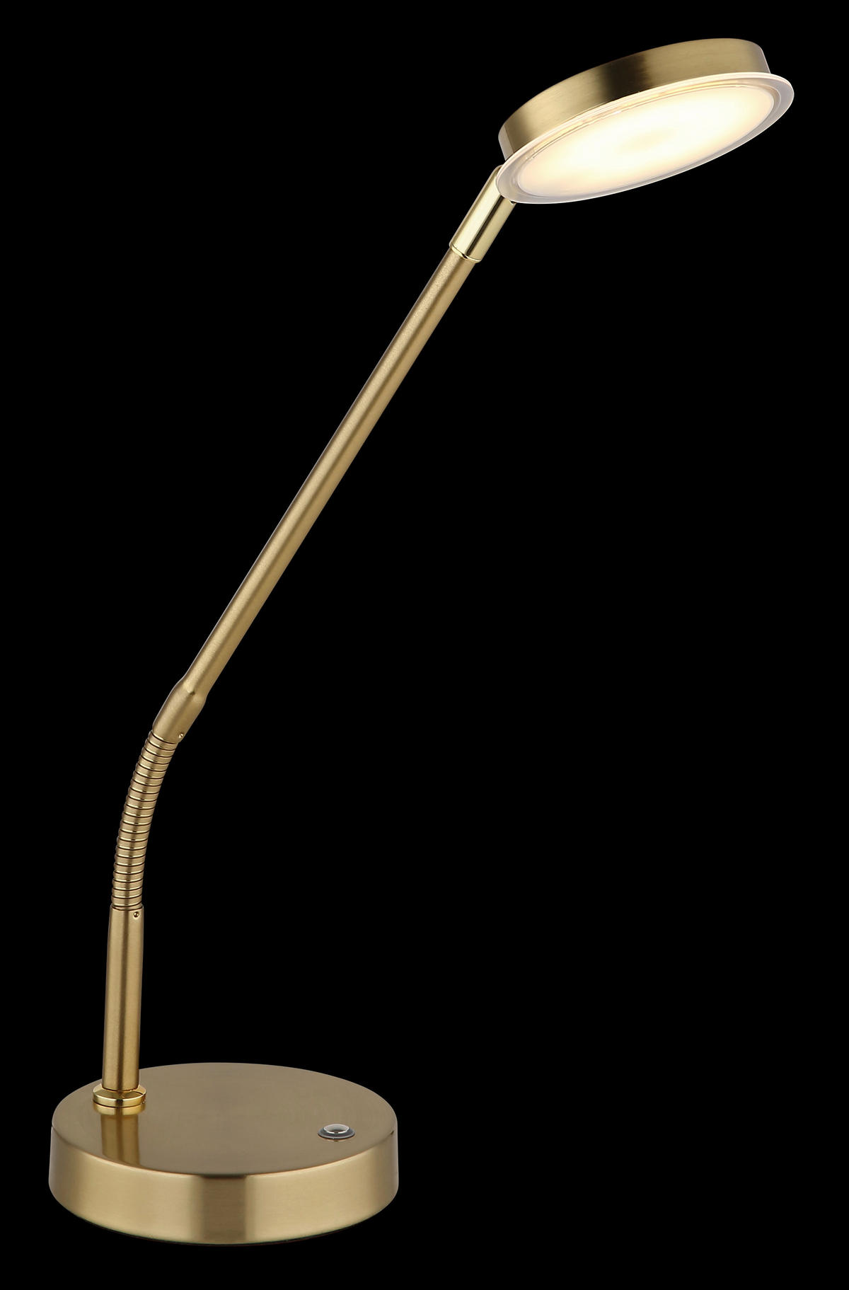 LED-TISCHLEUCHTE 43/13/53,5 cm   - Klar/Messingfarben, Design, Kunststoff/Metall (43/13/53,5cm) - Globo