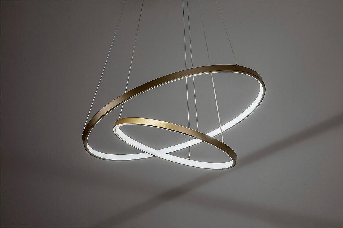 LED LUSTER  60/120 cm      - zlatna, Dizajnerski, metal (60/120cm)