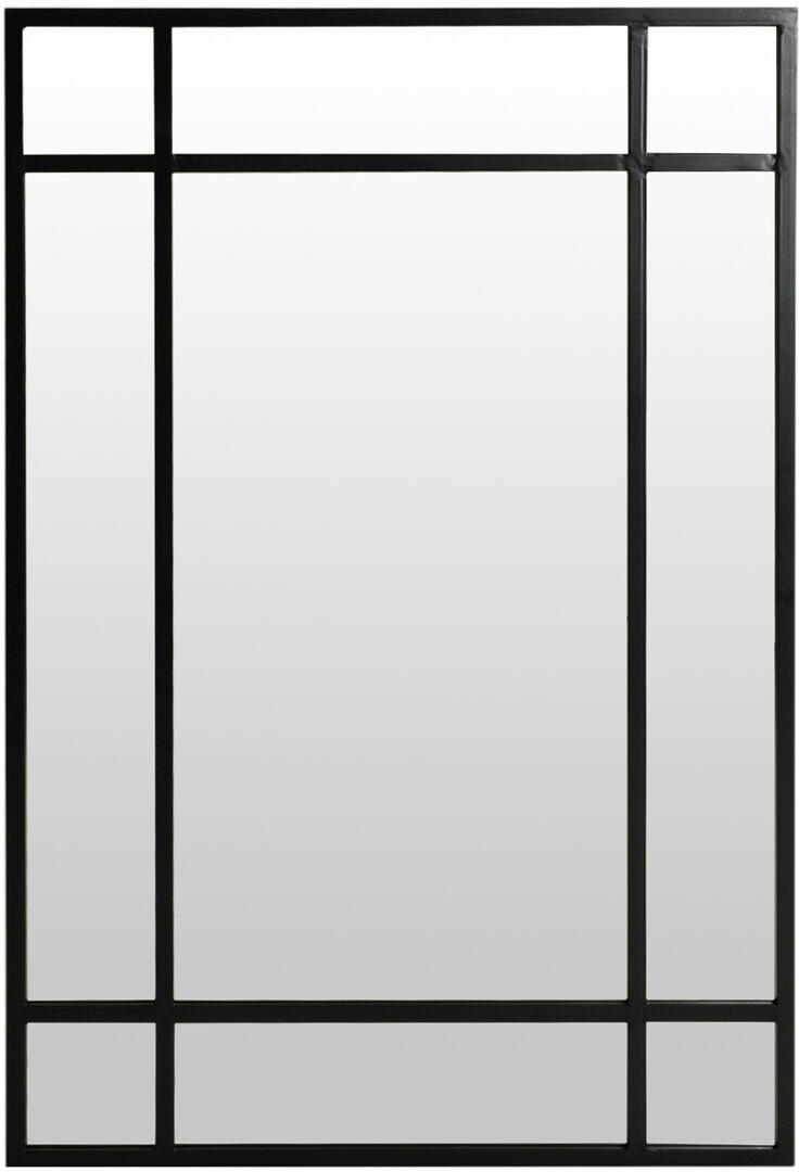 VÄGGSPEGEL 80/120/3 cm    - silver/svart, Design, metall/glas (80/120/3cm) - Lomoco