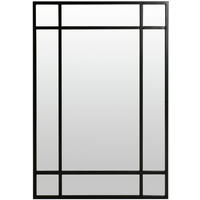 VÄGGSPEGEL 80/120/3 cm    - silver/svart, Design, metall/glas (80/120/3cm) - Lomoco