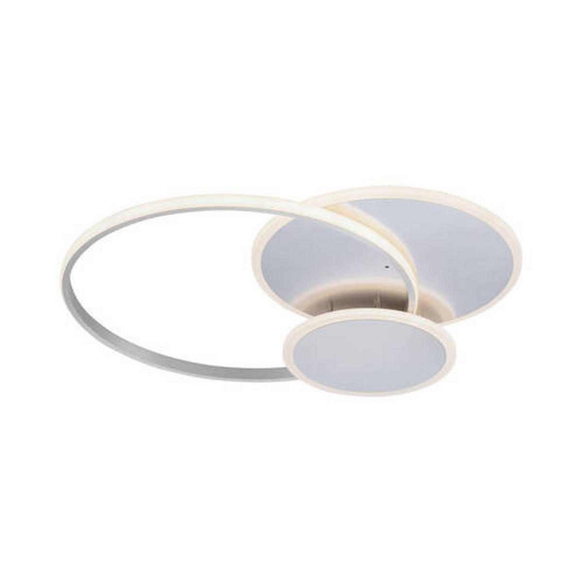 LED-DECKENLEUCHTE 65/55,5/7 cm   - Silberfarben, Design, Kunststoff/Metall (65/55,5/7cm) - Paul Neuhaus