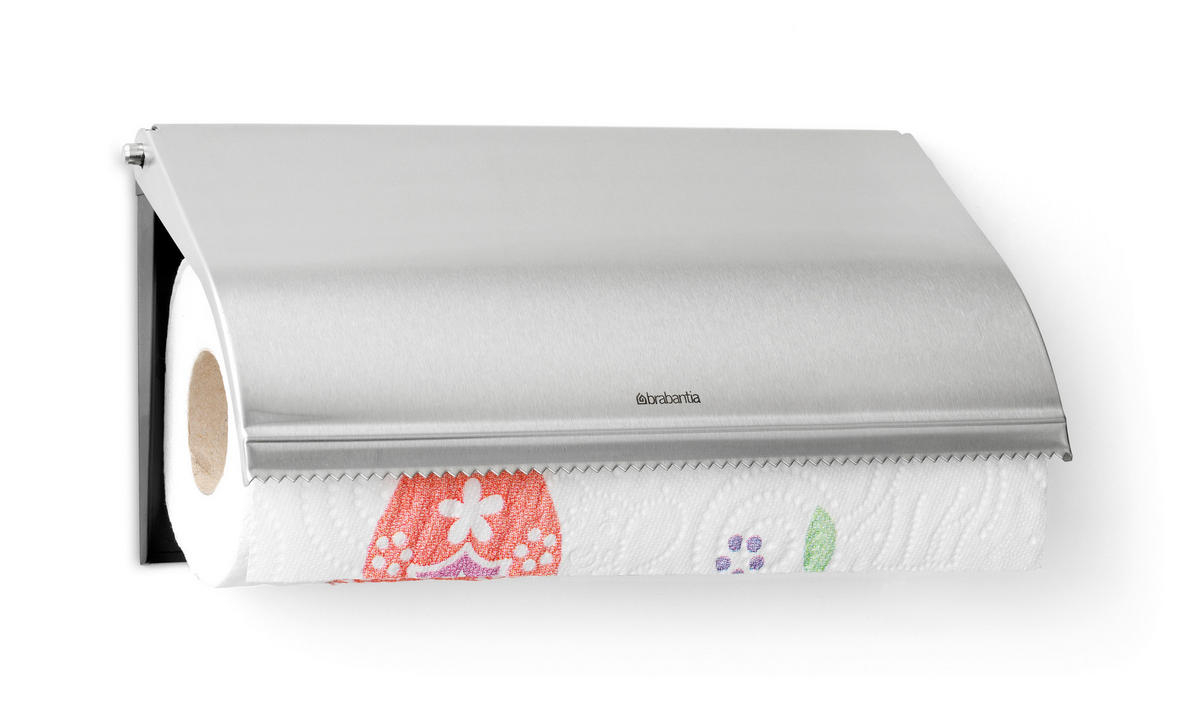 KONYHAI PAPÍRTÖRLŐ TARTÓ - ezüst, Basics, fém (22.3cm) - Brabantia