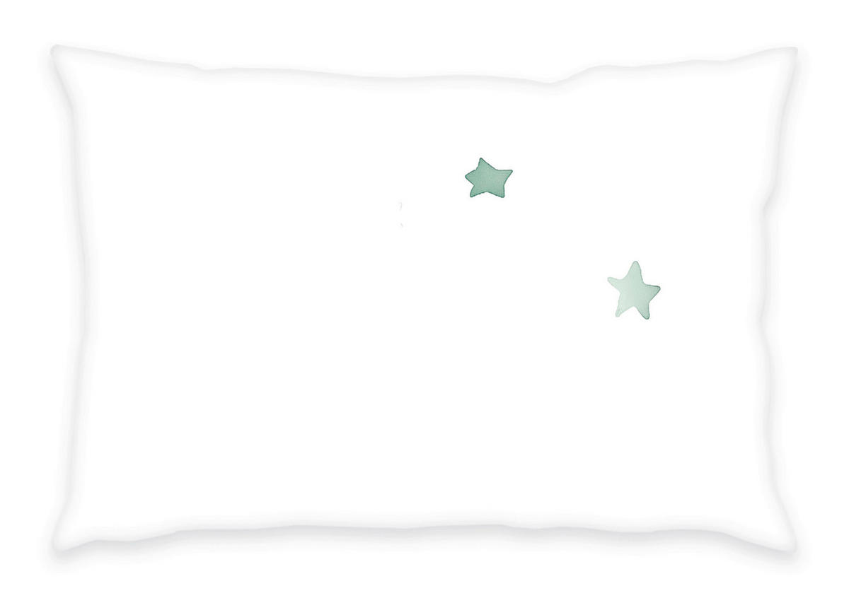 BABYBETTWÄSCHE 100/135 cm  - Türkis/Weiß, Basics, Textil (100/135cm) - Herding