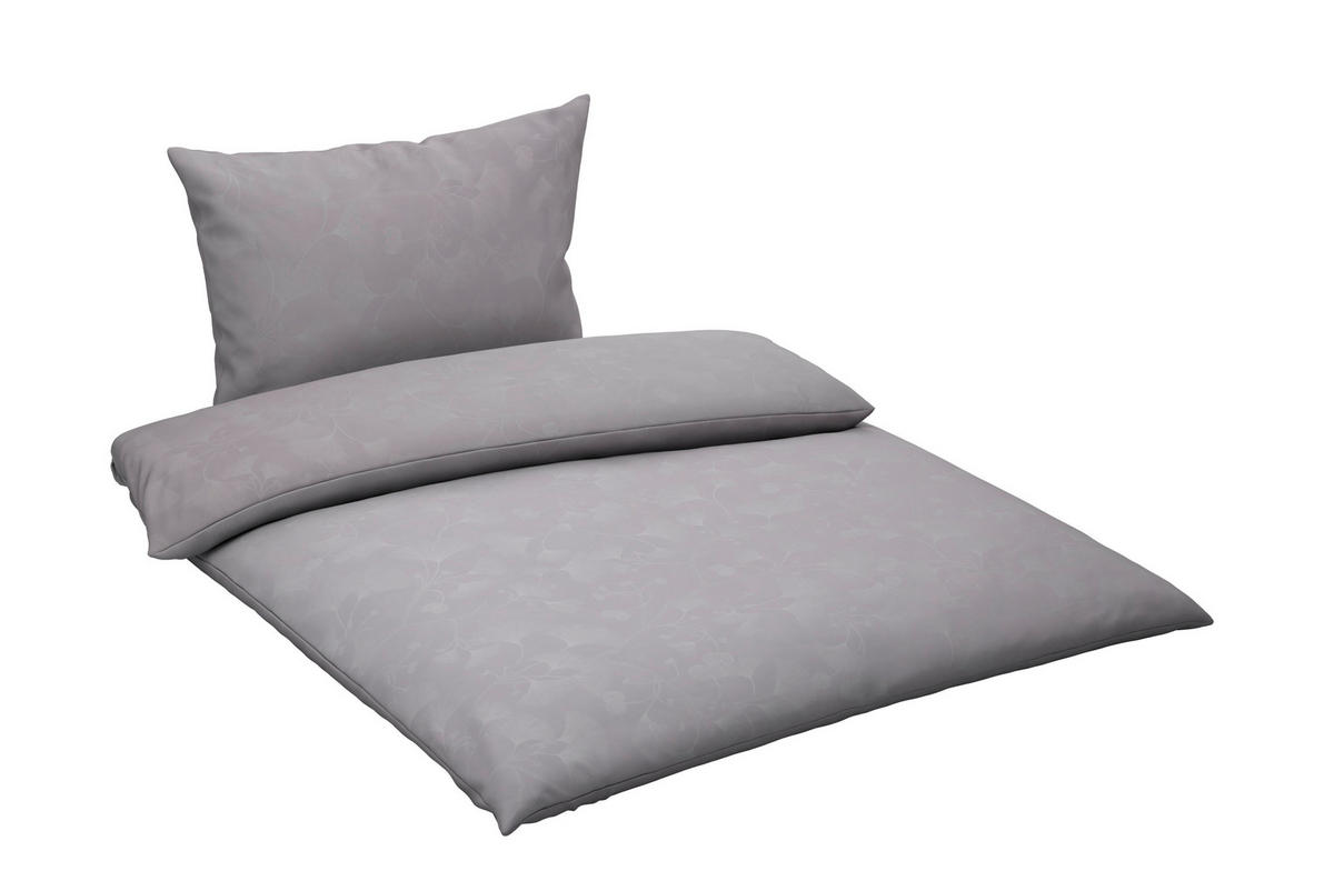 POSTEĽNÁ BIELIZEŇ, damask, sivá, 140/200 cm - sivá, Design, textil (140/200cm) - Curt Bauer