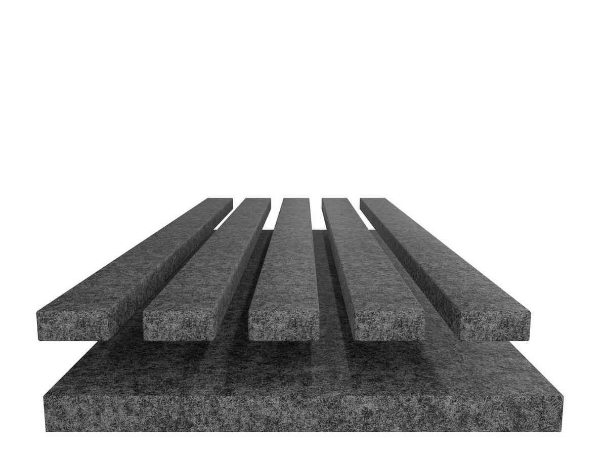 AKUSTIKPANEEL 20/240/1,8 cm  - Anthrazit, Basics, Kunststoff (20/240/1,8cm)