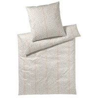 BETTWÄSCHESET 2-teilig Leo Stripes Makosatin 160/210 cm  - Creme, Design, Textil (160/210cm) - Joop!