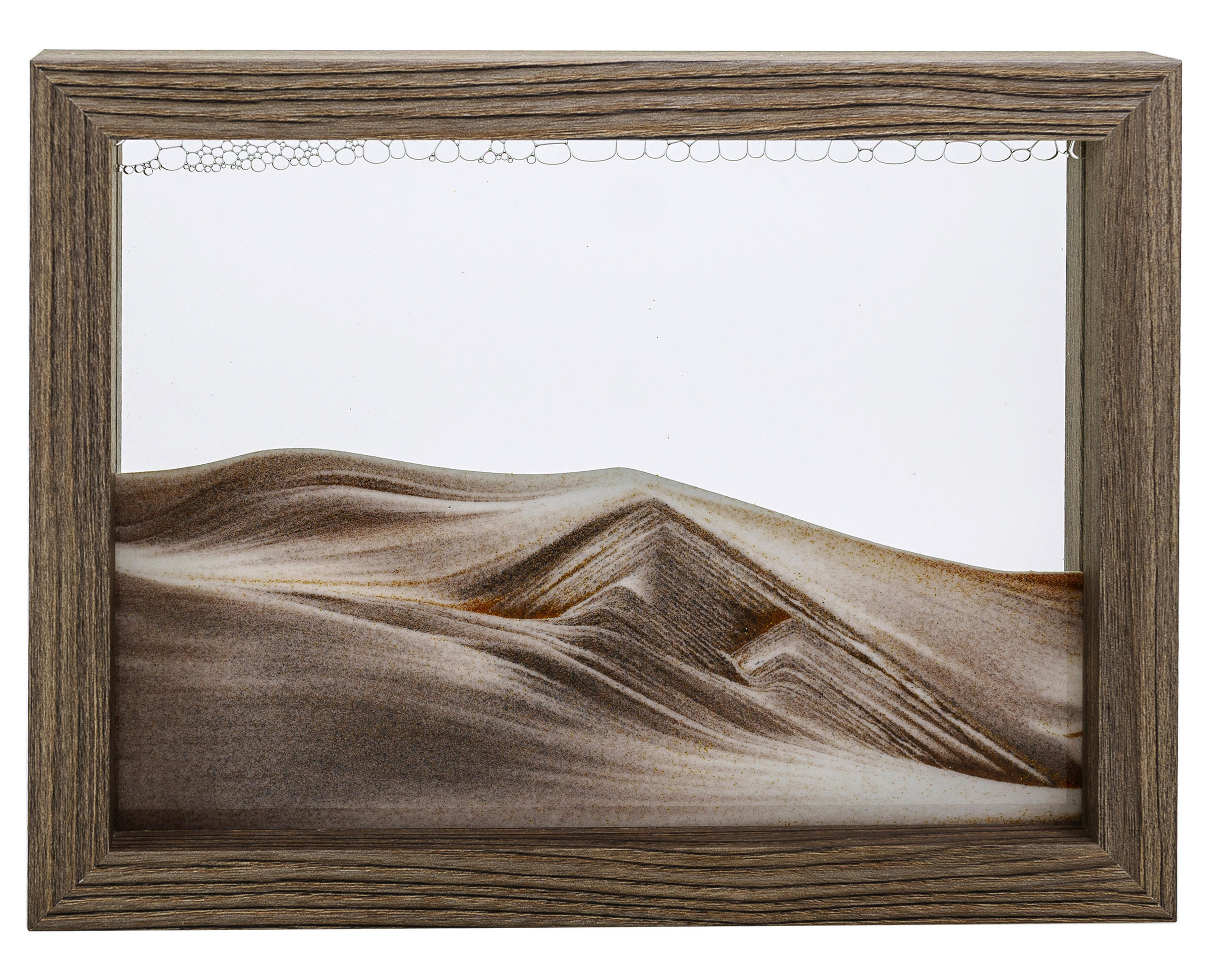 BILD Strand & Meer  - Braun, Design, Glas/Naturmaterialien (21,5/4/16,5cm) - Ambia Home