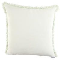 KISSENHÜLLE 48/48 cm  - Weiß/Hellgrün, KONVENTIONELL, Textil (48/48cm) - Ambiente